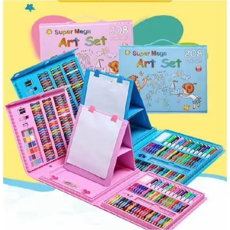 

Crayon Anak Set Isi 208 Pcs / Pensil Warna Lengkap Set / Alat Lukis Mewarnai Lengkap Original Harga murah Kualitas Bagus AST