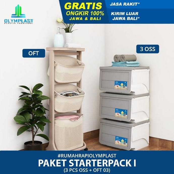 

Terlaris Olymplast Paket Storage I - Rak Susun + Kotak Penyimpanan