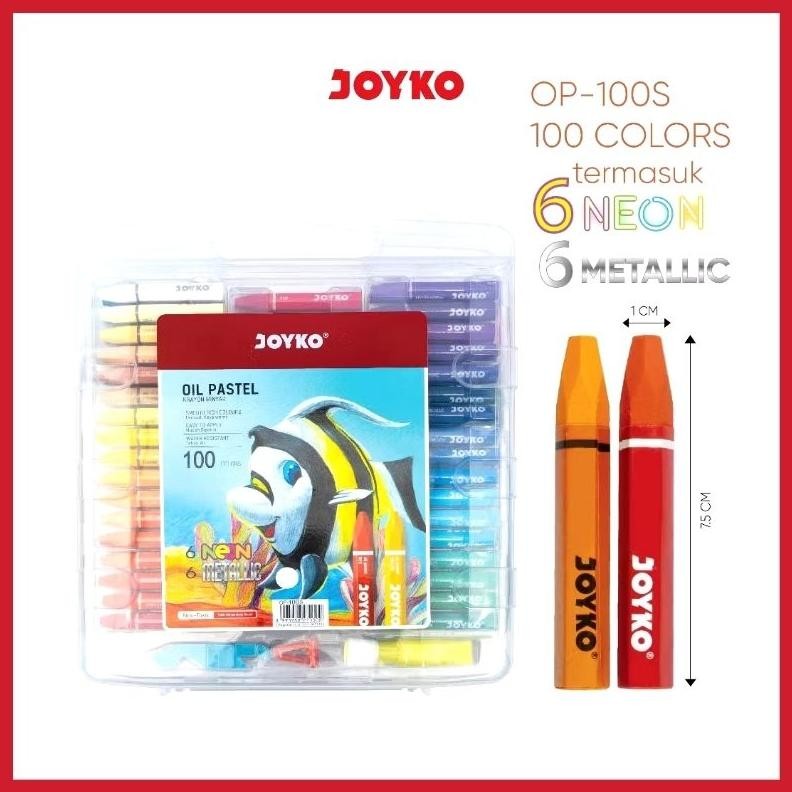 

KRAYON CRAYON OIL PASTEL JOYKO 100 WARNA OP-100S AST
