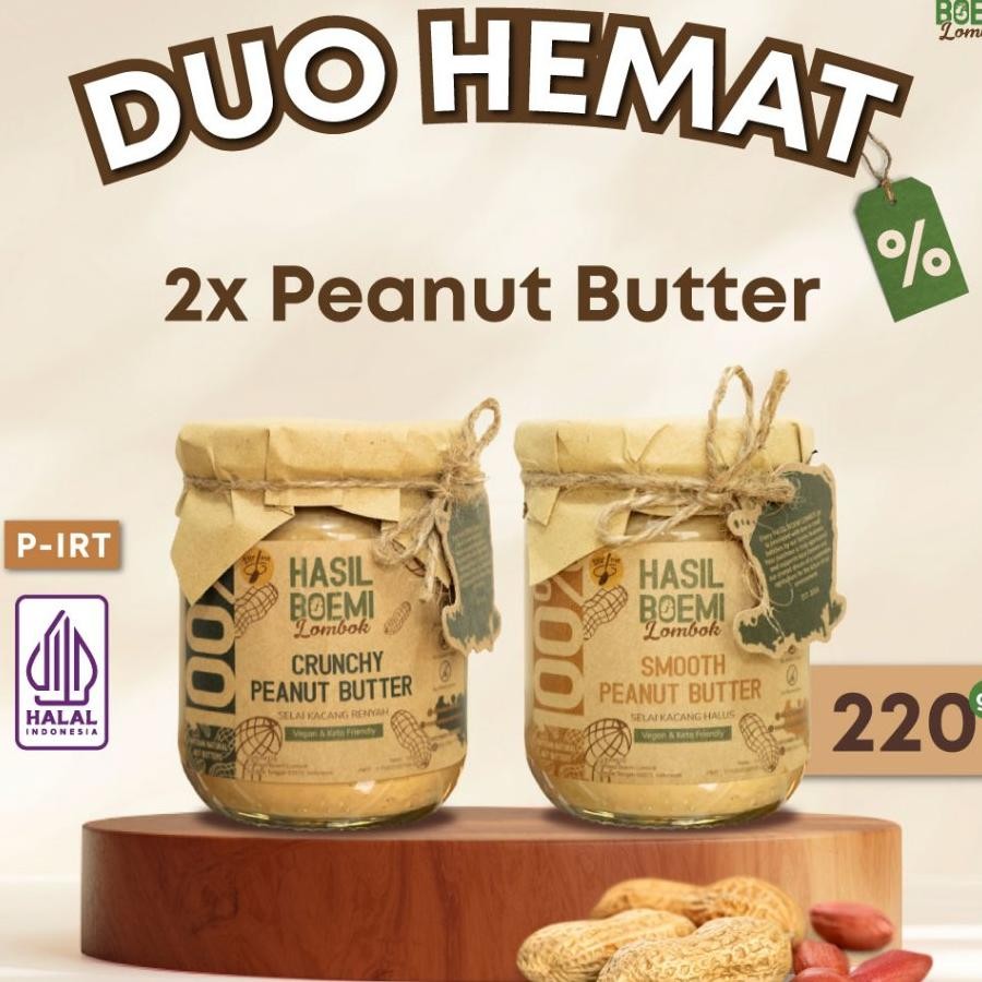 

Duo Hemat 2X Peanut Butter Crunchy Smooth