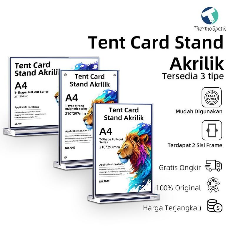 

(COD)Tempat Brosur A4 Magnetik1.5mm / Akrilik Tent Card Portrait - Tipe L Magnetik/Tempat Brosur A4 1.5mm Portrait 2 Sisi / Tent Holder / Tent Card Stand Akrilik AST