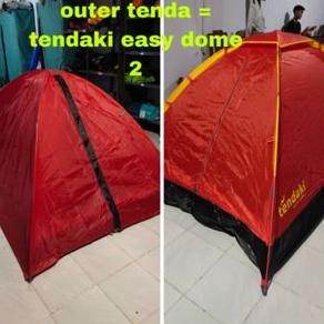 TOP  OUTER TENDA COVER TENDA KHUSUS TENDAKI COTREK FORESTER 2P PINTU DEPAN BONUS PASAK BUKAN TENDA