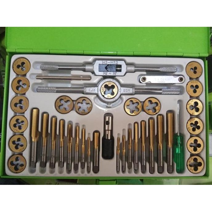 Tekiro Tap Dan Snai Set 40 Pcs - Tap And Dies Senai Set Original