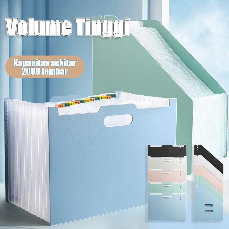 

LEMLINGER13 Kompartemen Folder File A4 Vertikal / Tas Organ A4 Folder Multi-layer Portabel / Siswa Desktop Berkapasitas Besar Dapat Menjadi Tas File Penyimpanan Vertikal AST