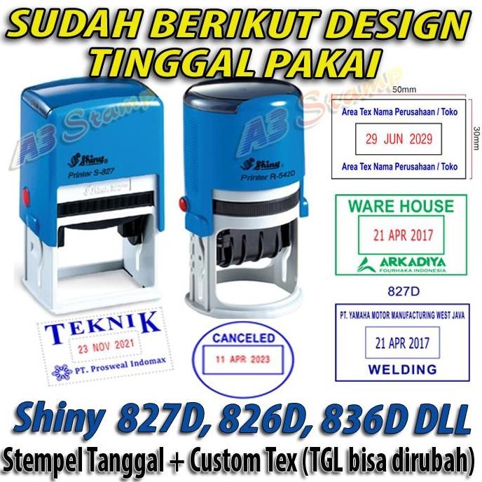 

Terlaris Stempel Shiny S 827D Tanggal Otomatis Custom Text SALE