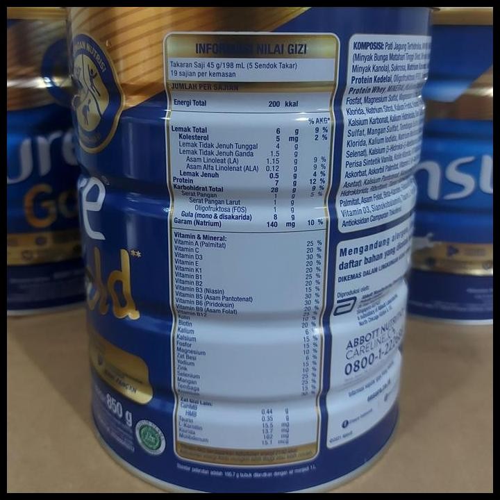 

Terlaris Ensure Gold Rasa Vanila 800Gr Good Quality