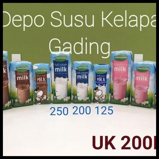 

Terlaris Susu Greenfields Uht 200 Ml X 24Pcs Coklat/Strawberry/Plain Greenfield Good Quality