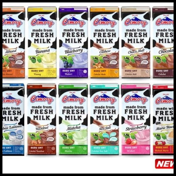 

Terlaris Susu Cimory Uht Fresh Milk 250Ml 1Dus Isi 24Pcs Boleh Mix Good Quality