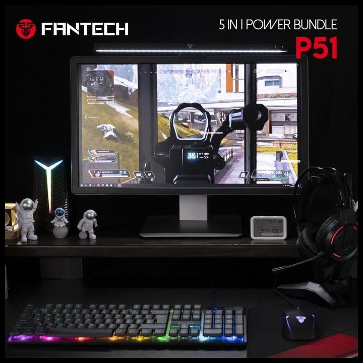 Fantech P51 5 In 1 Combo Gaming Gear Paket Lengkap Untuk Pc/Laptop Best Seller