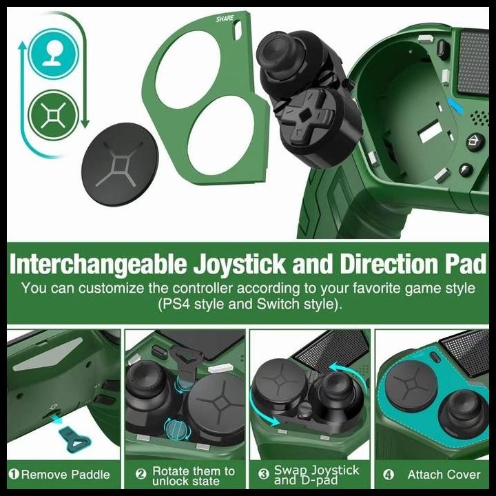 Stick Stik Wireles Controller Gamepad For Ps4/Ios/Android/Pc-Q300 Terbaru