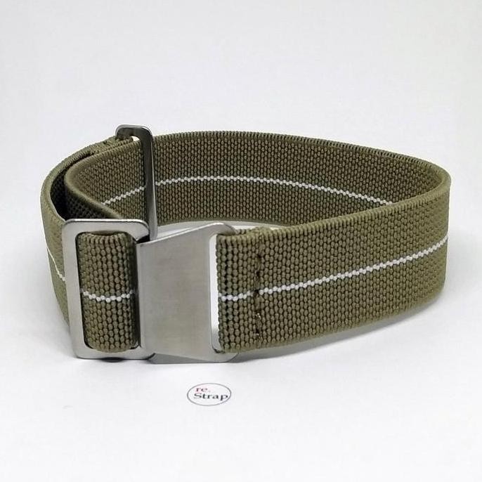 Tersedia Tali Jam MN Strap Nato - Khaki White Centerline Mn-07