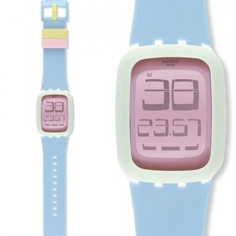 Tersedia Swatch Digital Jam Tangan Karet Unisex SURW114 Pastis Original