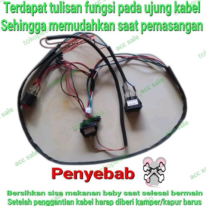 Promo Kabel Set Mobil Aki Mainan Anak