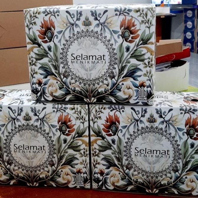 

Isi 50 Dus Snack / Dus Kue Gratas Sp Uk 12X12 12X14 12X16 Dus Slametan