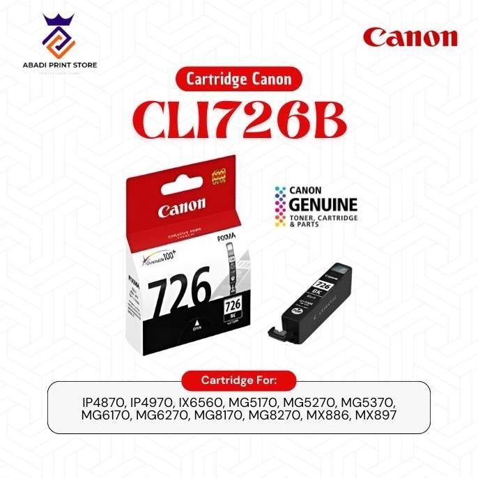 Catridge Canon Cli 726 Black Original Datascrip New Stok