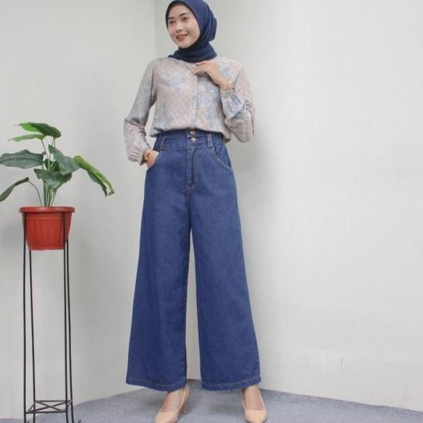 Mara Jeans | Celana Kulot Jeans Wanita Uniqlo | Dosti Fashion (Best Quality)