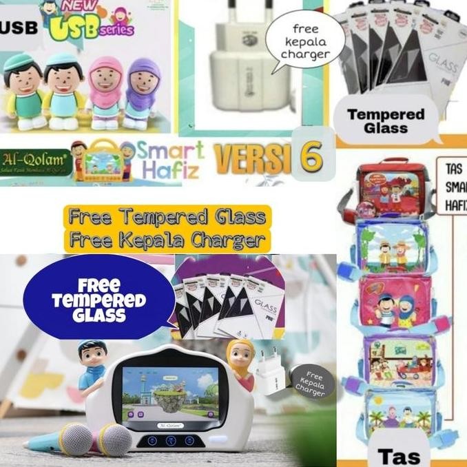 Paket Lengkap Smart Hafiz New Versi 6, Usb, Tas Dan Tempered Glass