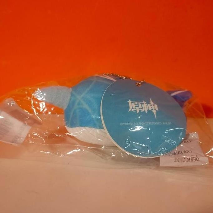 Childe / Tartaglia Whale Key Chain Plush (15Cm) - Genshin Impact Mainan Anime Kyou