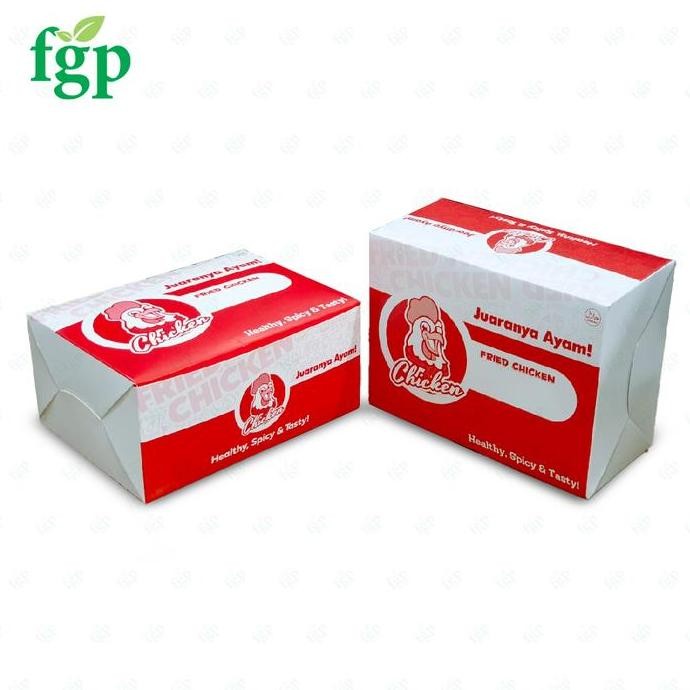 

50 Pcs Dus/ Kotak Fried Chicken/ Dus Ayam Goreng