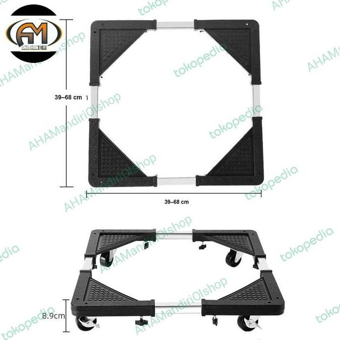 Roda Kulkas Roda Mesin Cuci 1 Tabung Tatakan Kulkas Kaki Mesin Cuci