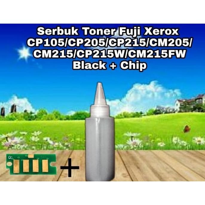 Serbuk Toner Xer Cp105 Cp205 Cp215 Cm205 Cm215 Cp 105 215 Color + Chip New Stok