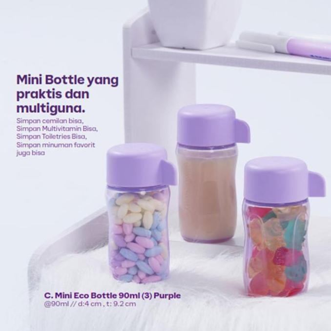 Tupperware Eco Mini Bottle Set With Pouch