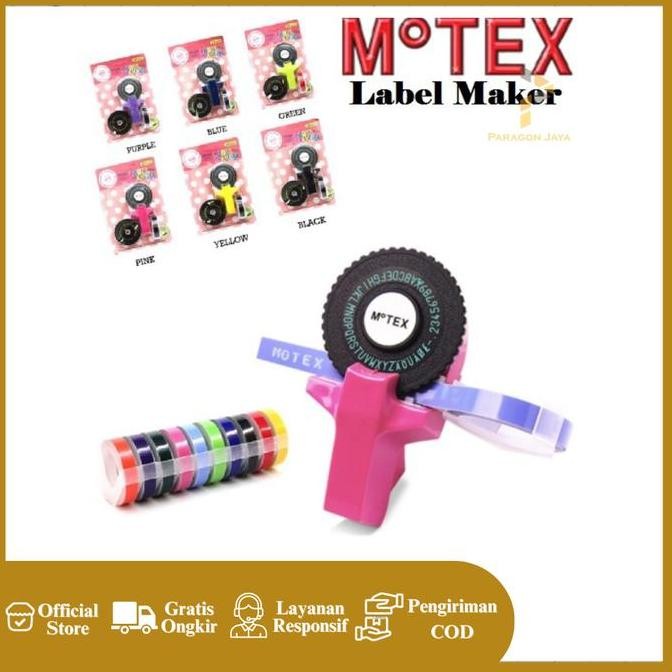 

Motex Label Dymo Embossing Lable Maker Label New Stok