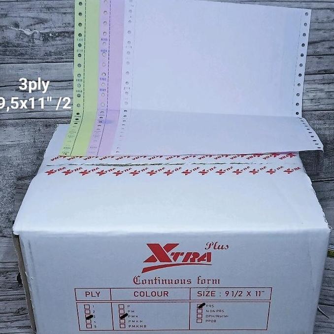 

TERMURAH - kertas continuous 3ply 9.5x11inch dibagi 2