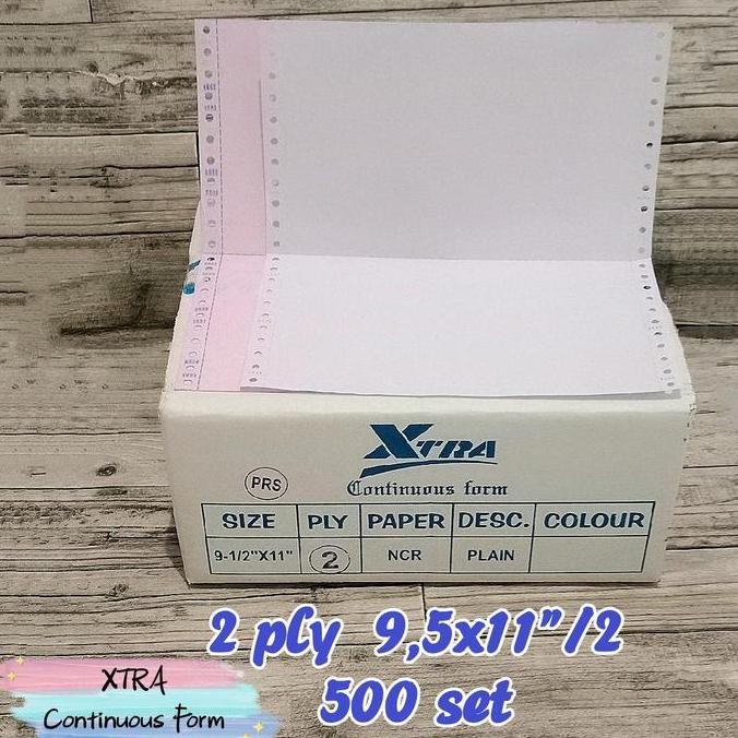 

BEBAS ONGKIR - kertas continuous form 2ply 9.5x11"/2 500set
