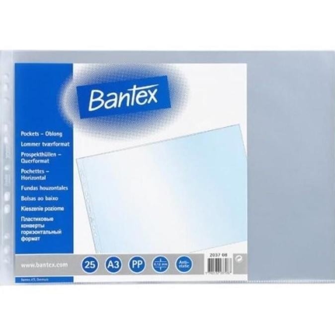 

TERLARIS - PP Pocket / Sheet Protector Folio A3 BANTEX Landscape