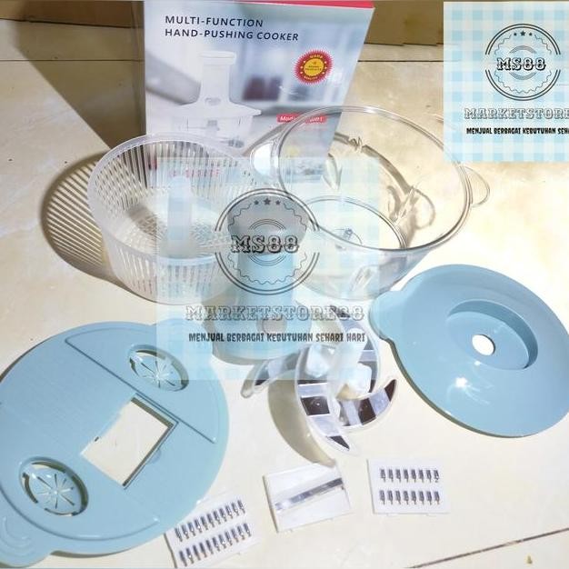 Chop Chopper Blender Manual Tekan Multifunction Hand Pushing Cooker