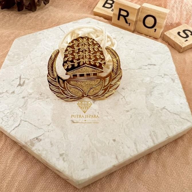 ASLI BROS KORPRI PIN KORPRI ASN PREMIUM LAPIS EMAS READY STOCK MS