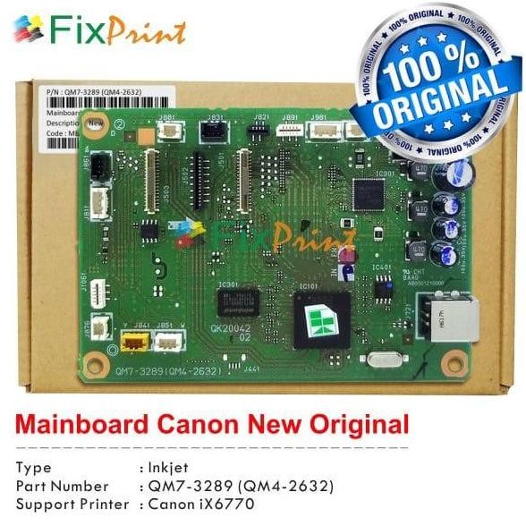 Board Printer Canon Ix6770, Mainboard Ix 6770, Motherboard Canon 6770 New Stok