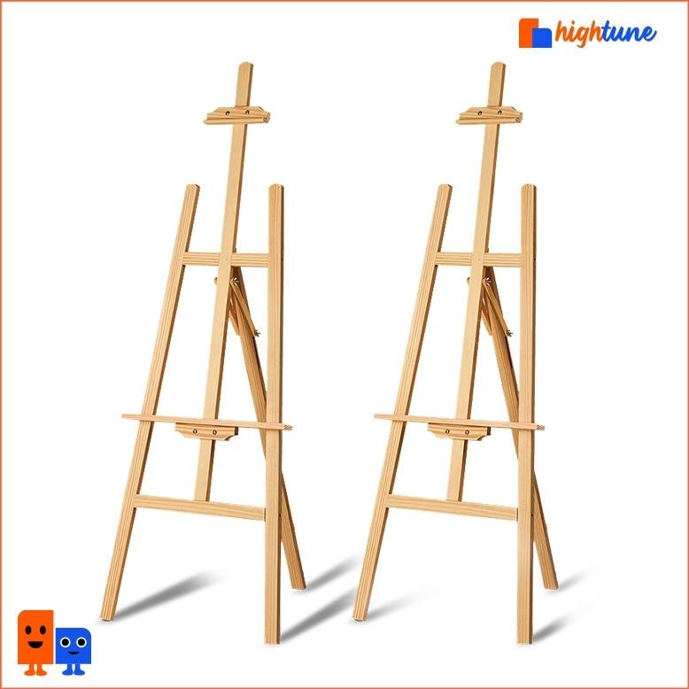 

Hightune Easel Kayu Holder Foto Stand Tripod Kayu Frame Kanvas Lukisan Tripod Frame Kayu AST