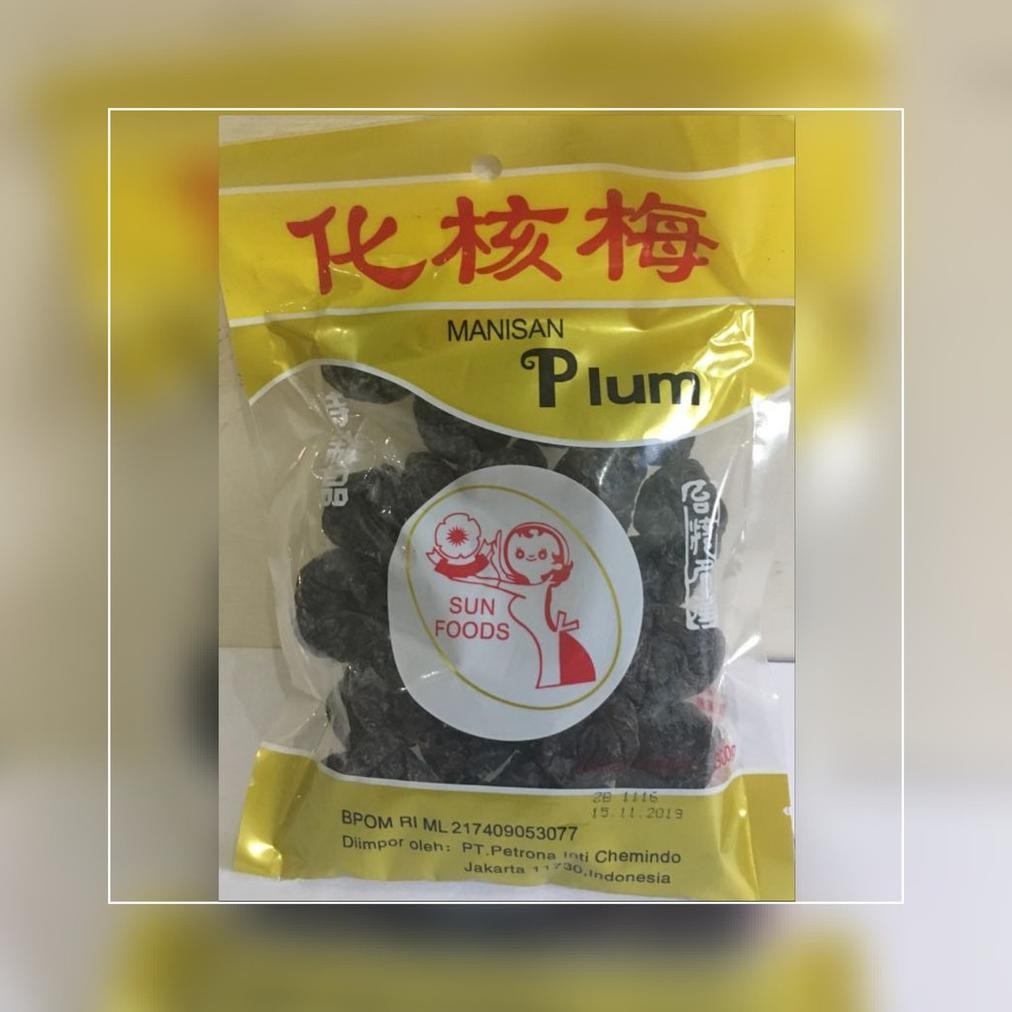 

Sunfood Manisan Buah Plum Kering/Kiamboy Tanpa Biji 300 Gr