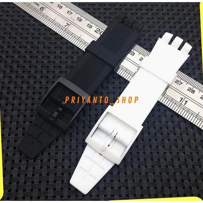 Sale Tali Jam Tangan Rubber Silicone Swatch 22Mm Strap Swatch 22Mm Premium
