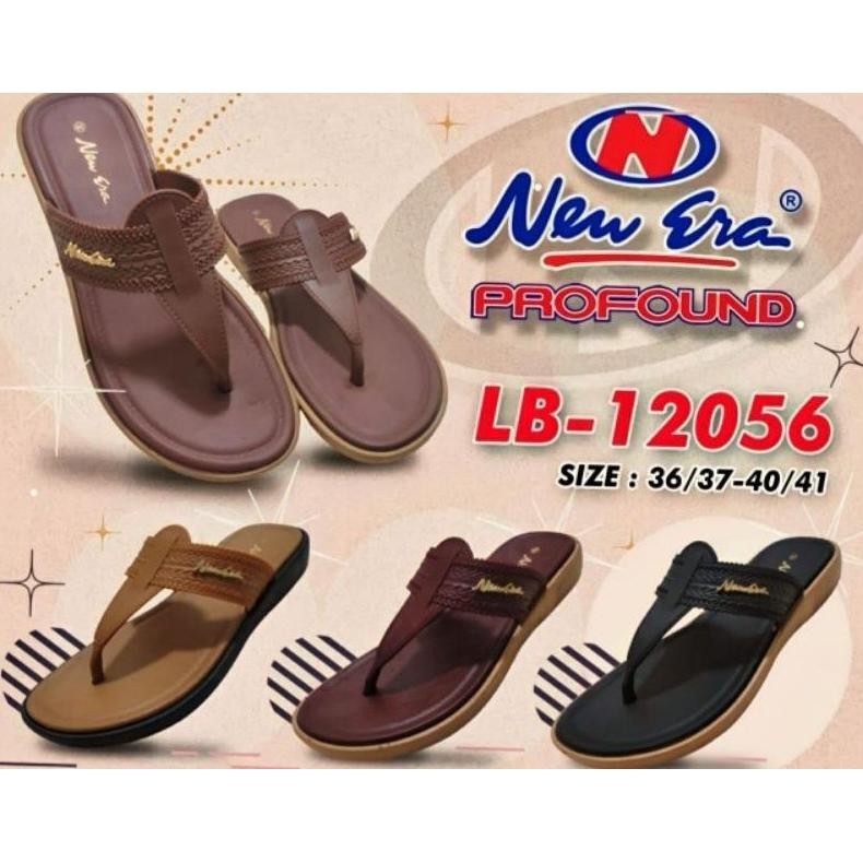 best seller NEW ERA LB E 12056 ,LB 12057 & LB 12058 SIZE 36-40 Sandal Casual wanita Sandal Jepit San