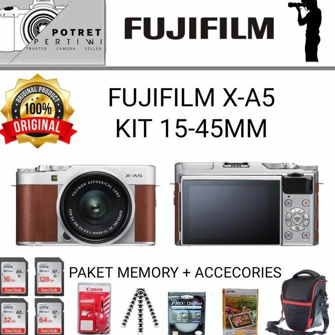 Tersedia FUJIFILM X-A5 KIT 15-45MM /KAMERA MIRRORLESS FUJIFILM X-A5 KIT 15-45MM