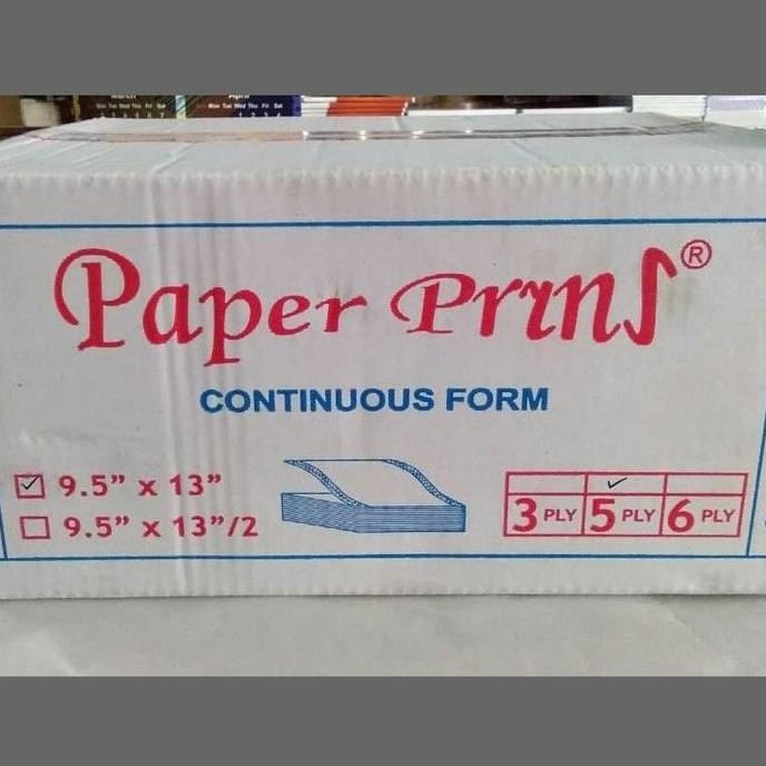 

Continuous Form Folio 9.5 x 13 Inch - 5 Ply Kertas Komputer F4