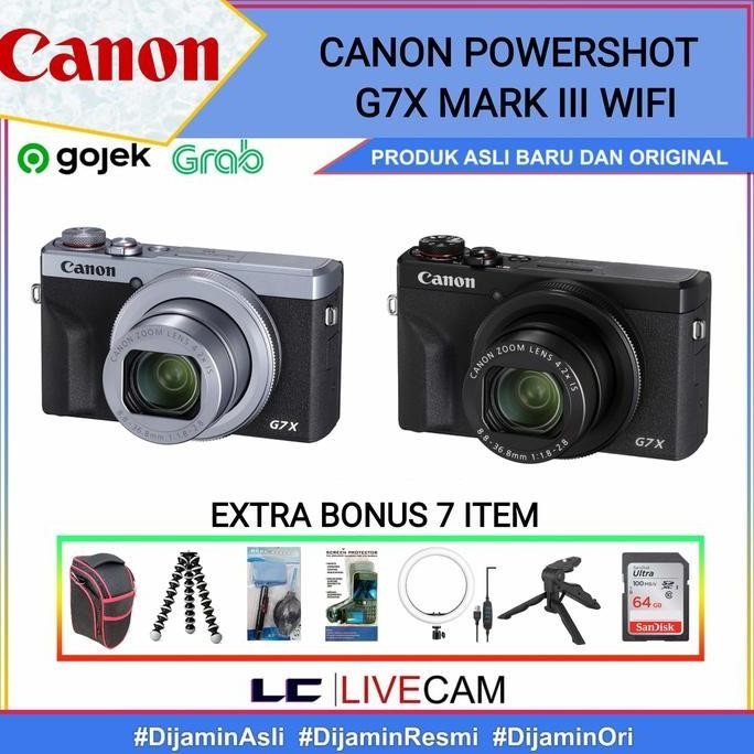 Tersedia CANON POWERSHOT G7X MARK III / KAMERA CANON G7X MARK III/CANON G7X III
