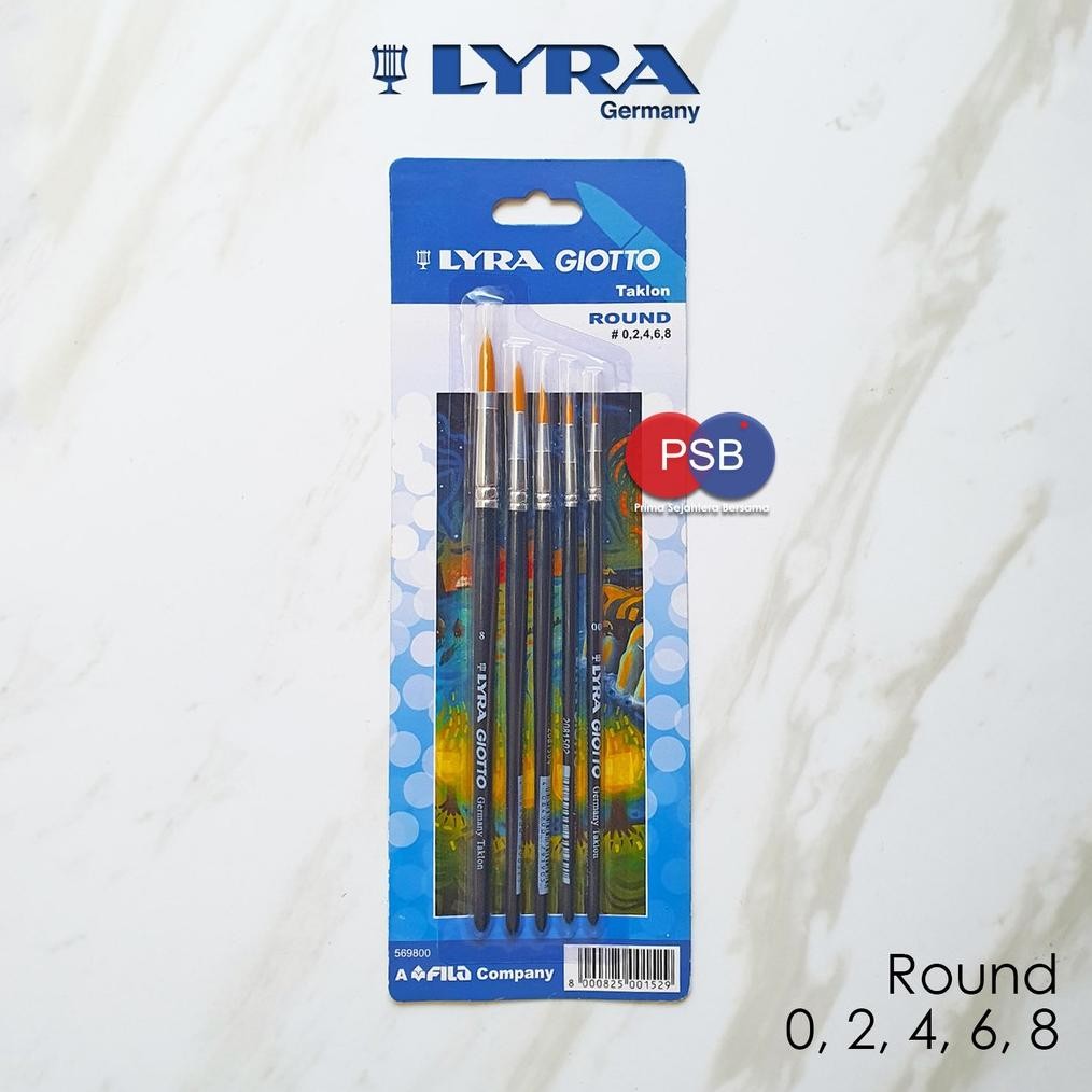 

Kuas Lukis Lyra Giotto Set Round / Lyra Giotto Brush Set / Kuas Lukis Lancip AST