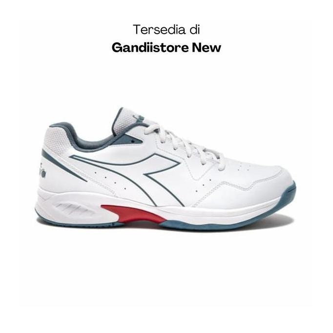 BEBAS ONGKIR - Sepatu Tenis Pria Diadora Volee 6 DIA179100842 White Men Original BNIB