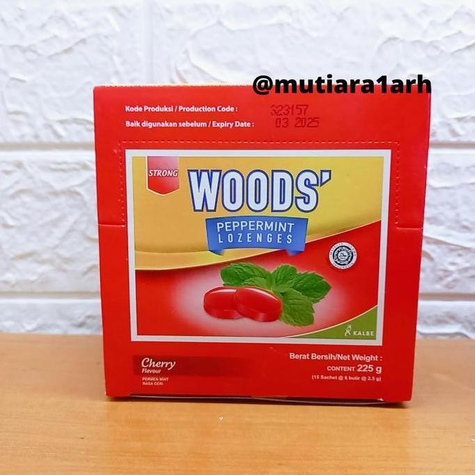 

Woods Permen Cherry Box Isi 15 Sachet