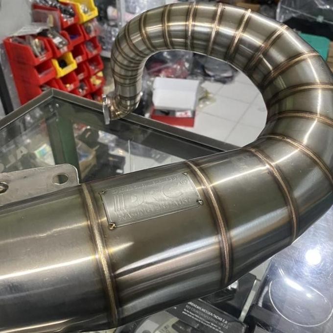 Knalpot Racing Drc Victory Stainless Vespa Smallframe Pts Special Dll Promo