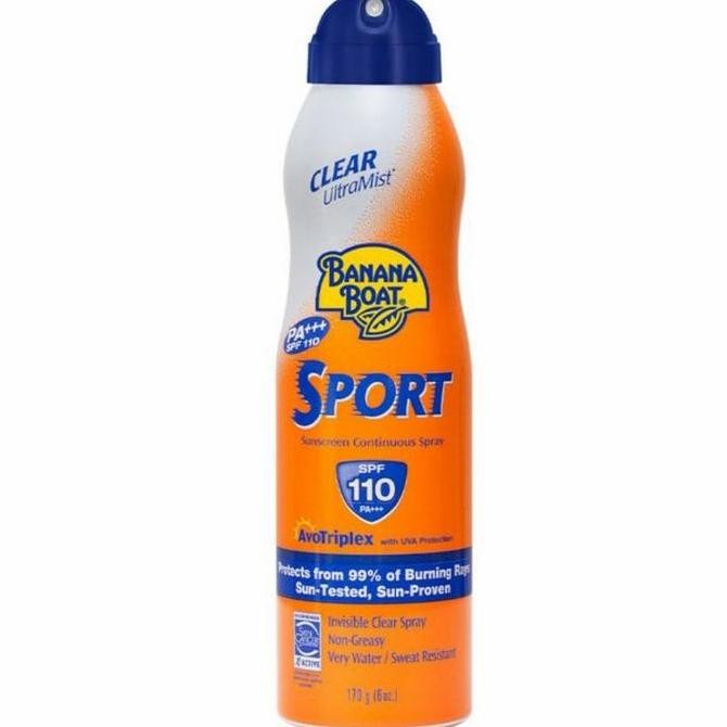 Banana Boat Sport Clear Ultramist Sunscreen Spray Sunblock SPF110 170g