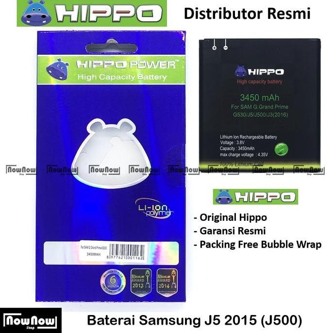 Baterai Hippo Samsung Galaxy J5 2015 J500 Original Batre Batrai Hp