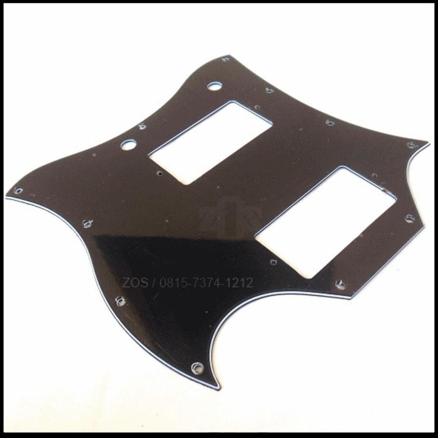 Pickguard Pelindung Body Gibson SG Full Face H-H Black 3Ply