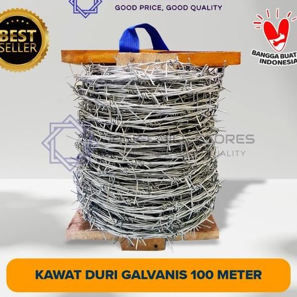 Kawat Duri Pagar Gaanis Panjang 100 Meter