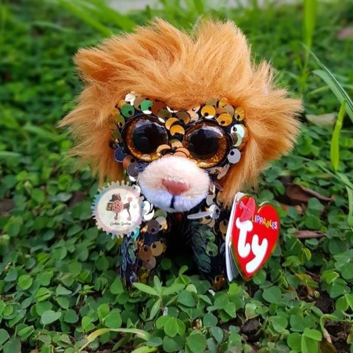 Ty Beanie Boos - Lion Flip Sequin Keychain