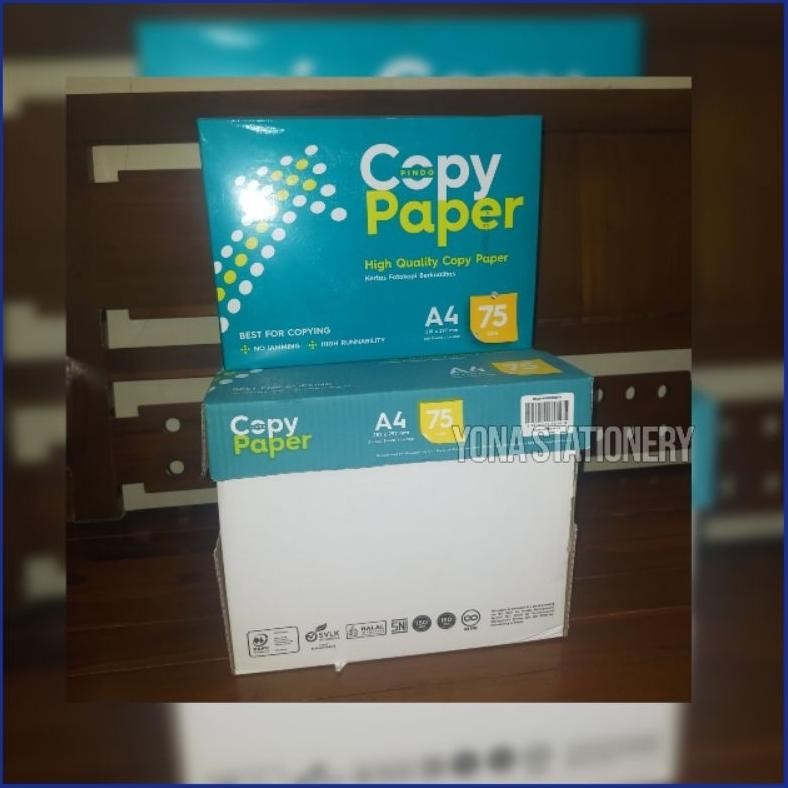

Copy Paper Kertas HVS A4 75 gr | 1 RIM : 500 Lembar AST